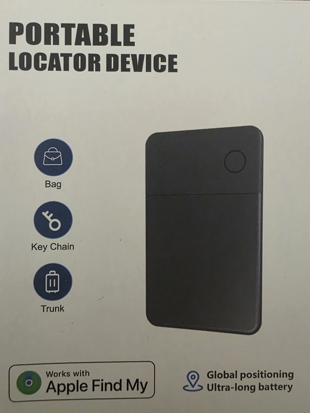Portable Locator Device - Black